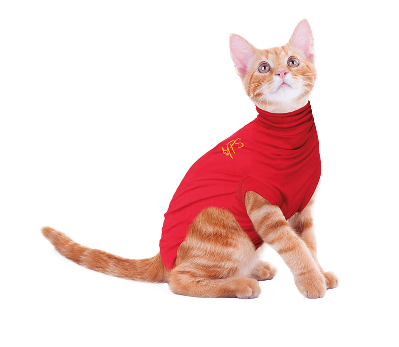 Suojapuku Medical Pet Shirt, punainen, kissoille, XXXS - S