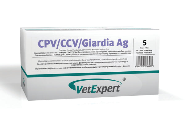 Vetexpert CPV/CCV/ Giardia Ag pikatesti