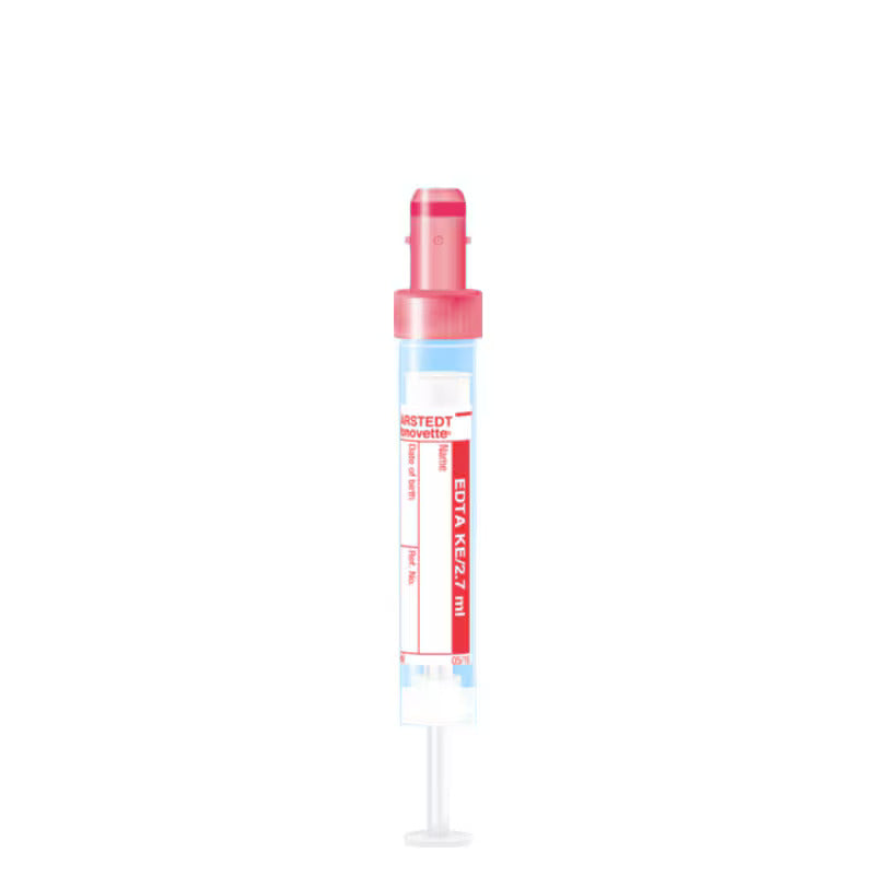 S-Monovette 2,7 ml, K3E-EDTA, paperietiketillä