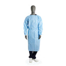Krutex Basic -leikkaustakki kuitukankaasta, sininen, steriili, 50 kpl