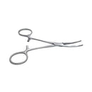 Suonipuristin Kocher, käyrä, 13-20 cm, hammastuksella