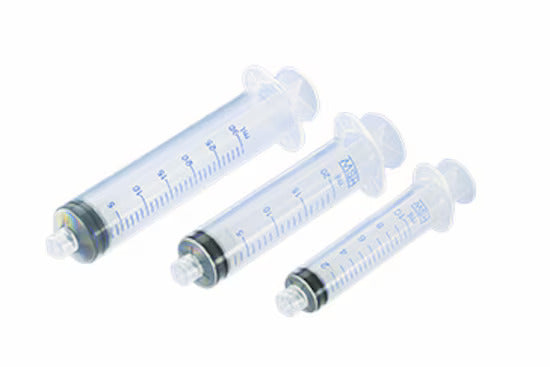 Kertakäyttöruisku kumimännällä, 20ml, Luer-Lock -liitoksella, 100 kpl