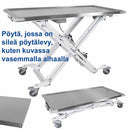VET Outlet saksimallinen nostopöytä, siirrettävä, sileä taso