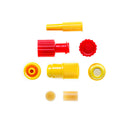 Tulppa Luer- ja Luer-Lok-ruiskuihin, punainen