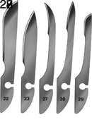 Leikkausveitsen terä Bayha, tyypit 11-29, 12 kpl