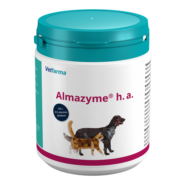 Almazyme® h.a., Haimaentsyymejä sisältävä ravintolisä - Vetfarma